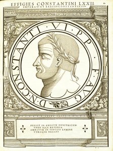 Konstantinos 6、ローマの東西の指揮官による古代硬貨の最も真実な画像からのルドルフヴィッセンバッハによる彫刻、アンドレアスゲスナー、ズット